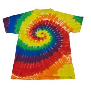 KOLOA Surf Company Rainbow Tie-Dye T-Shirt L